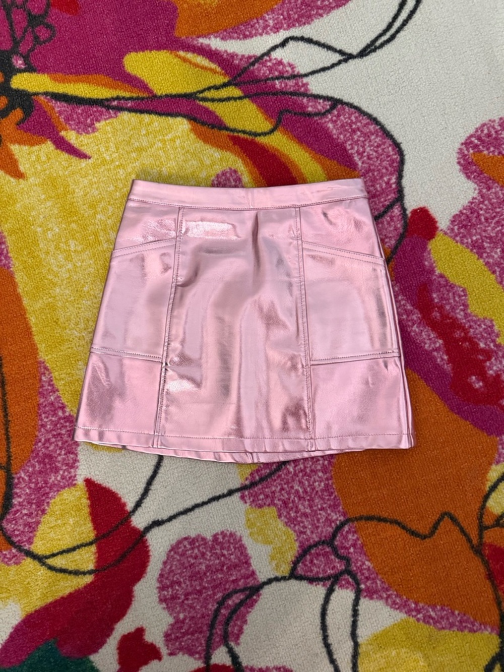 Art Class  Metallic Pink  Mini Skirt